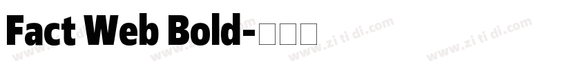 Fact Web Bold字体转换
